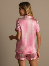 [Rosa] SilkSilky-DE Reine Seide Womens Pajamas 002,