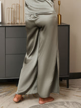 [Graugrün] SilkSilky-DE Reine Seide Womens Pants 006