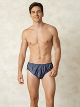[Graublau] SilkSilky-DE Reine Seide Mens Underwear 004