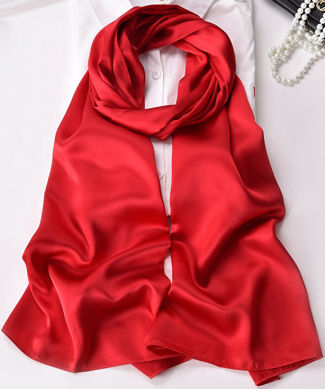 SilkSilky-DE Reine Seide Scarf Rot 002