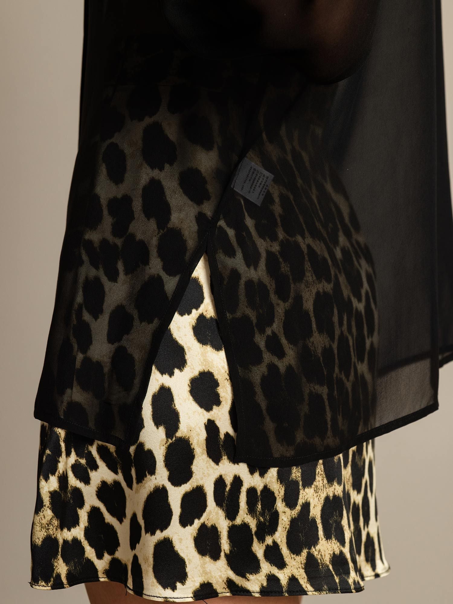 [Schwarz] SilkSilky-DE Reine Seide Womens Shirt 005