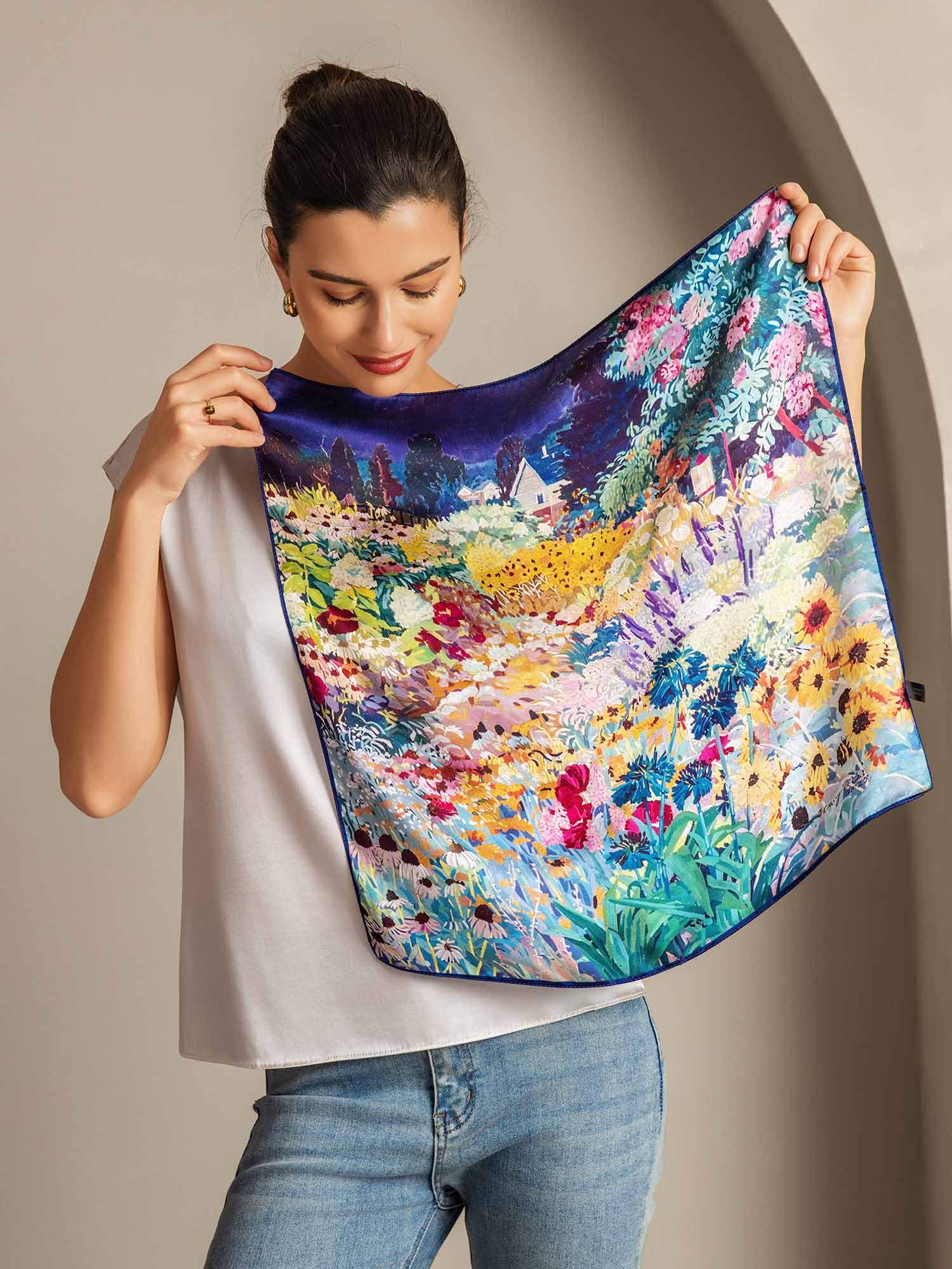 [P093] SilkSilky-DE Reine Seide Scarf 004