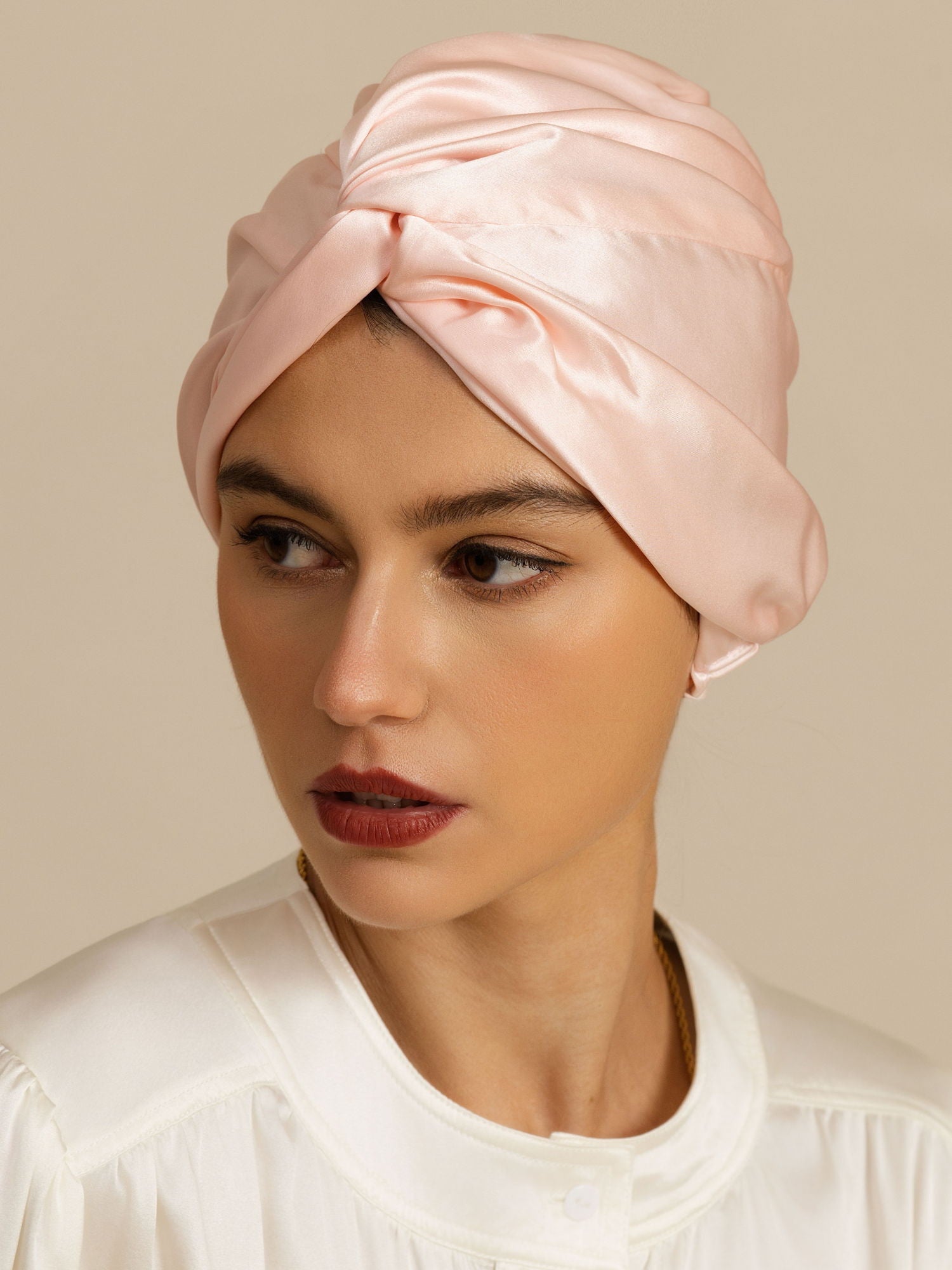 [Rosa] SilkSilky-DE 22Momme Schlafmützen 002