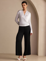[Grau] SilkSilky-DE Long Sleeve Damenblusen 005