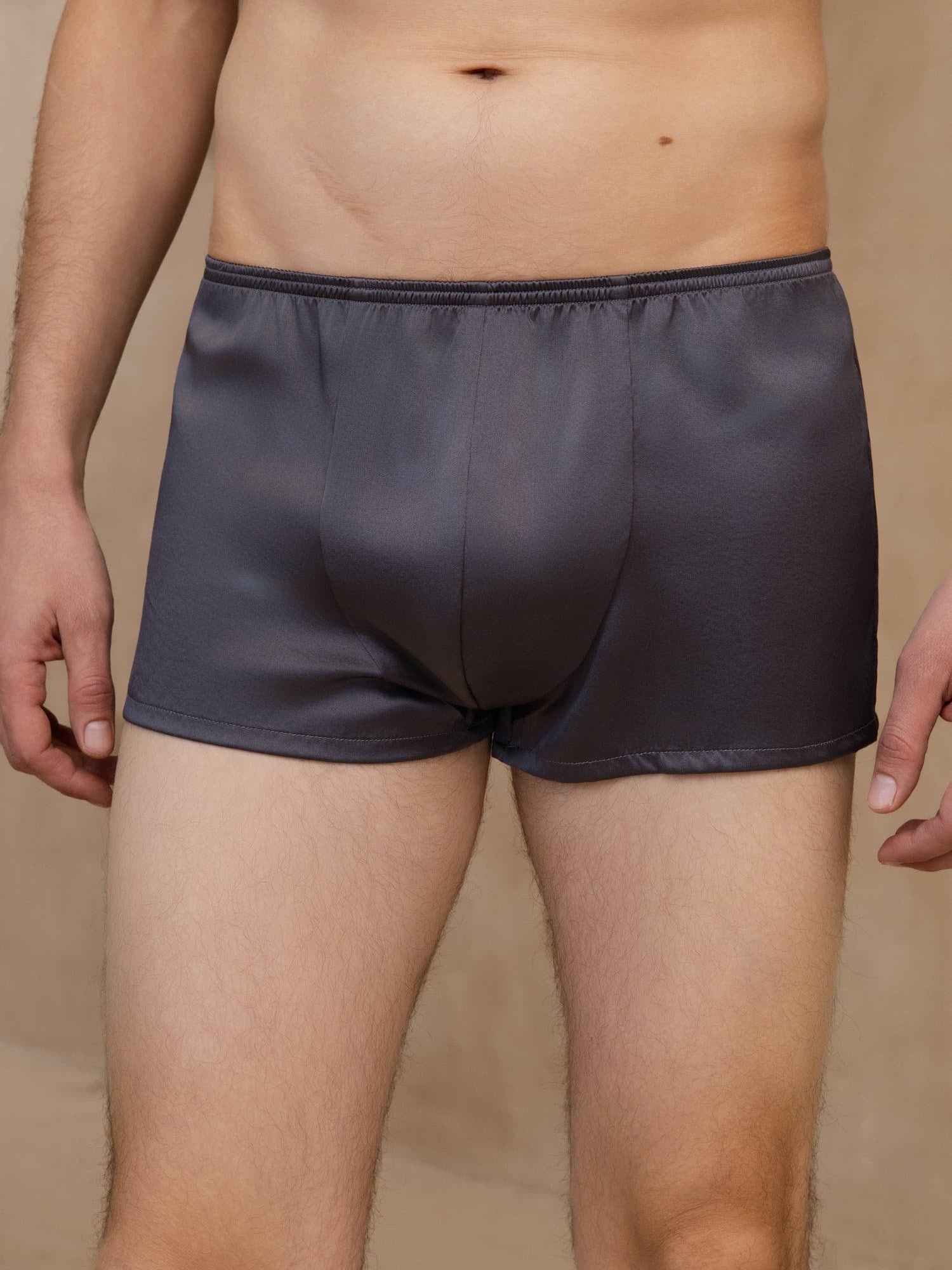 [Dunkelgrau] SilkSilky-DE Mens Underwear 001