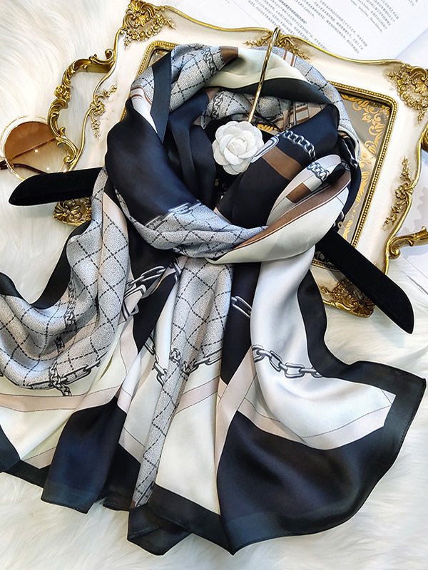 [P021] SilkSilky-DE Reine Seide Scarf 002,