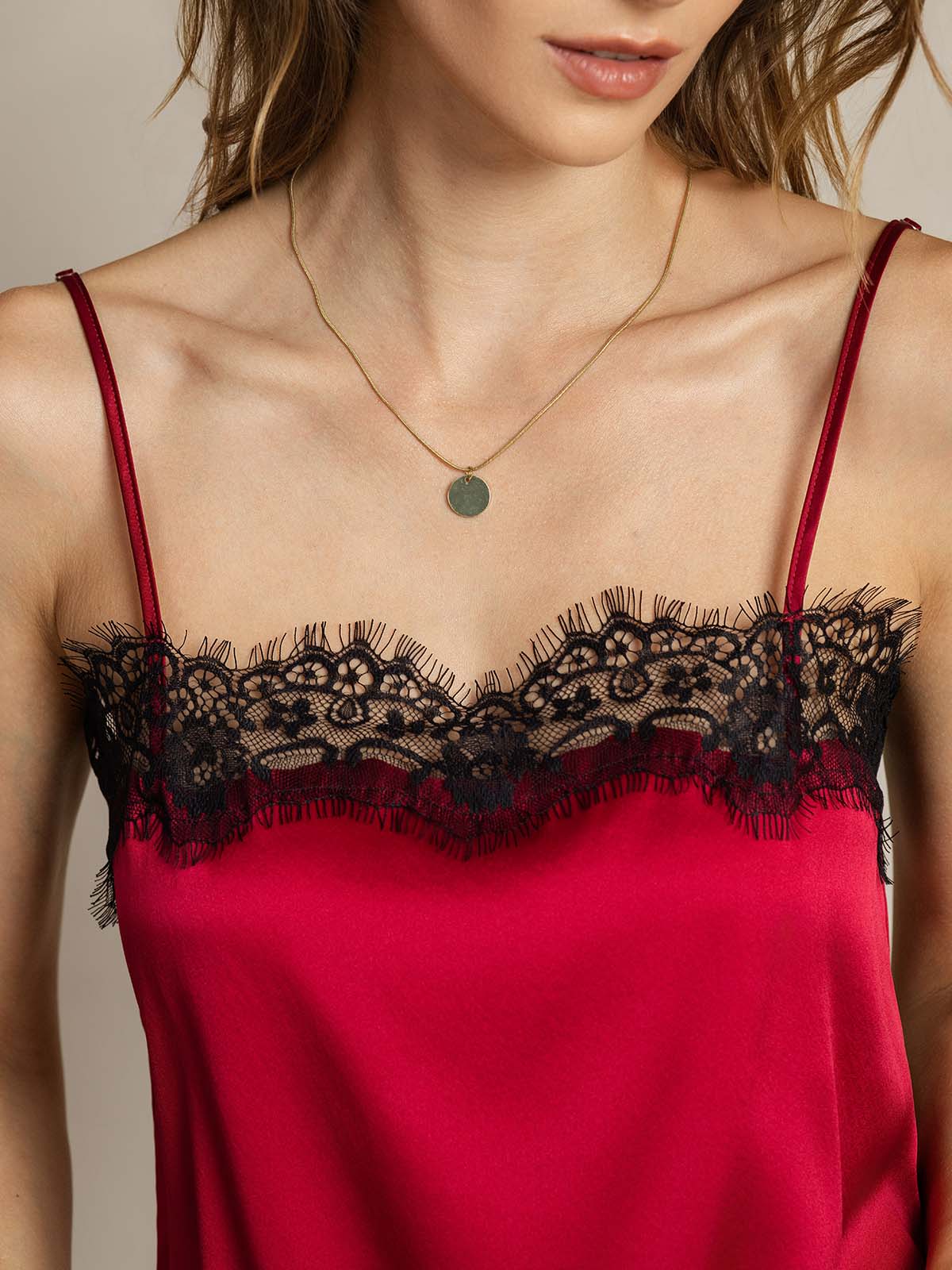 [Rotwein] SilkSilky-DE 19Momme Seide Camisoles 004