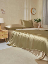 [Beige+Khaki] SilkSilky-DE 19Momme Bettwäsche Sets 003