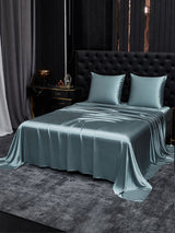 [Graublau] SilkSilky-DE Bettwäsche Sets 002