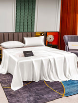 [Weiß] SilkSilky-DE 25Momme Reine Seide Bedding Set 003