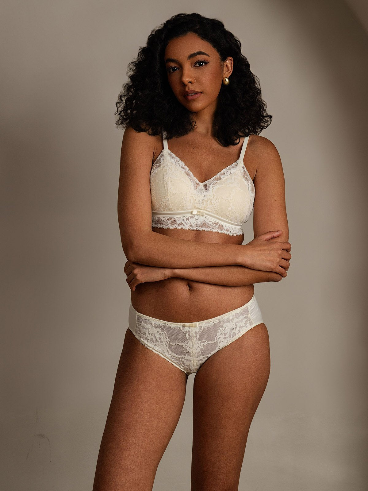 SilkSilky-DE Seide Bra&Panty Set Hellbeige 007