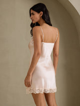 [Rosa] SilkSilky-DE Sleeveless V Neck Nachthemden 002