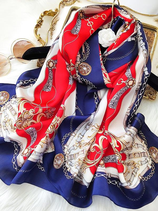 [P083] SilkSilky-DE Reine Seide Scarf 001,