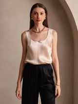 [Champagner] SilkSilky-DE Sleeveless Cami Top 006