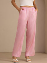 [Rosa Nadelstreifen] SilkSilky-DE Womens Pants 001