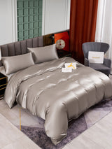 [Grau] SilkSilky-DE 25Momme Bettwäsche Sets 001