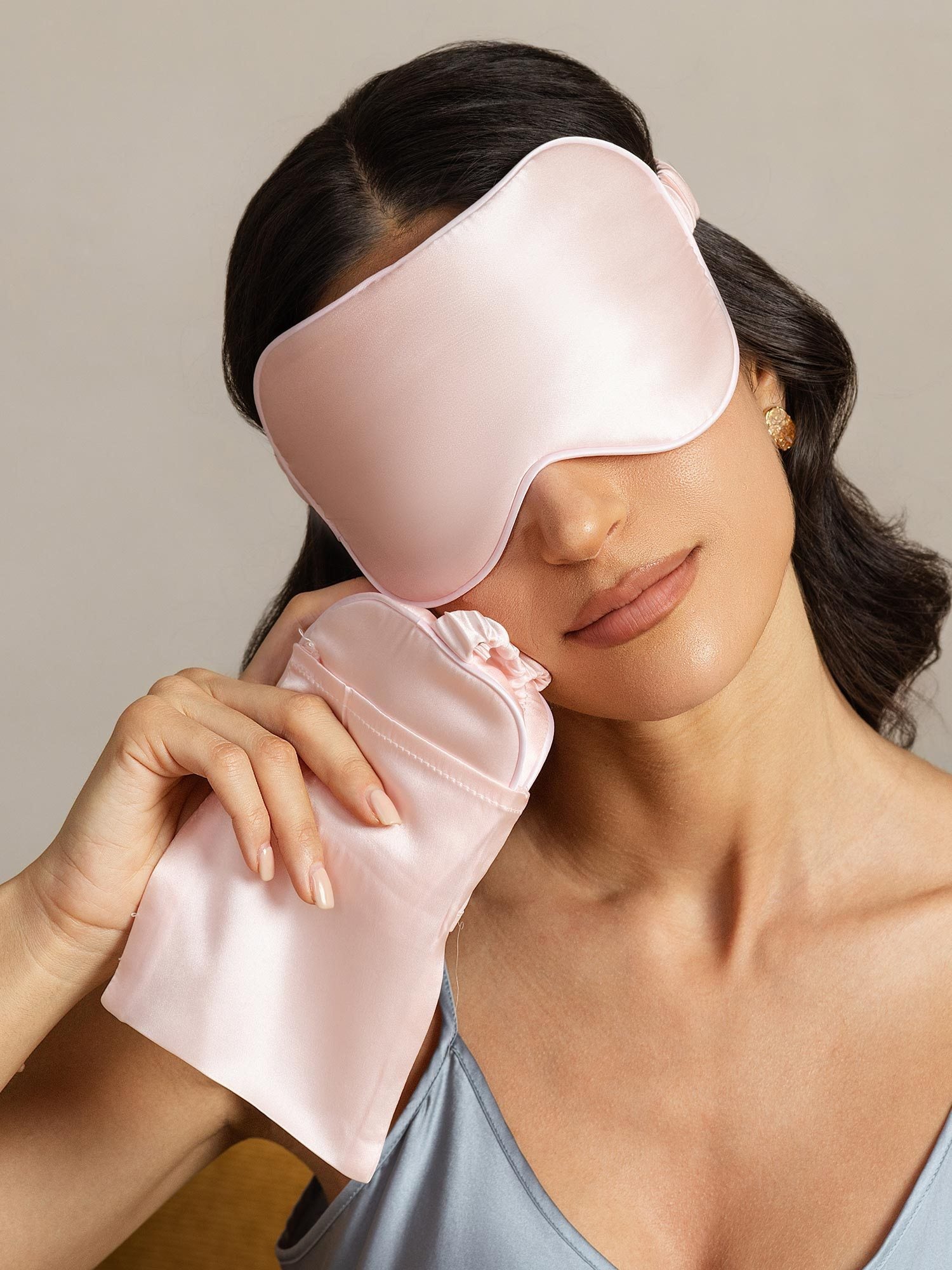 [Rosa] SilkSilky-DE Reine Seide Eye Mask 006