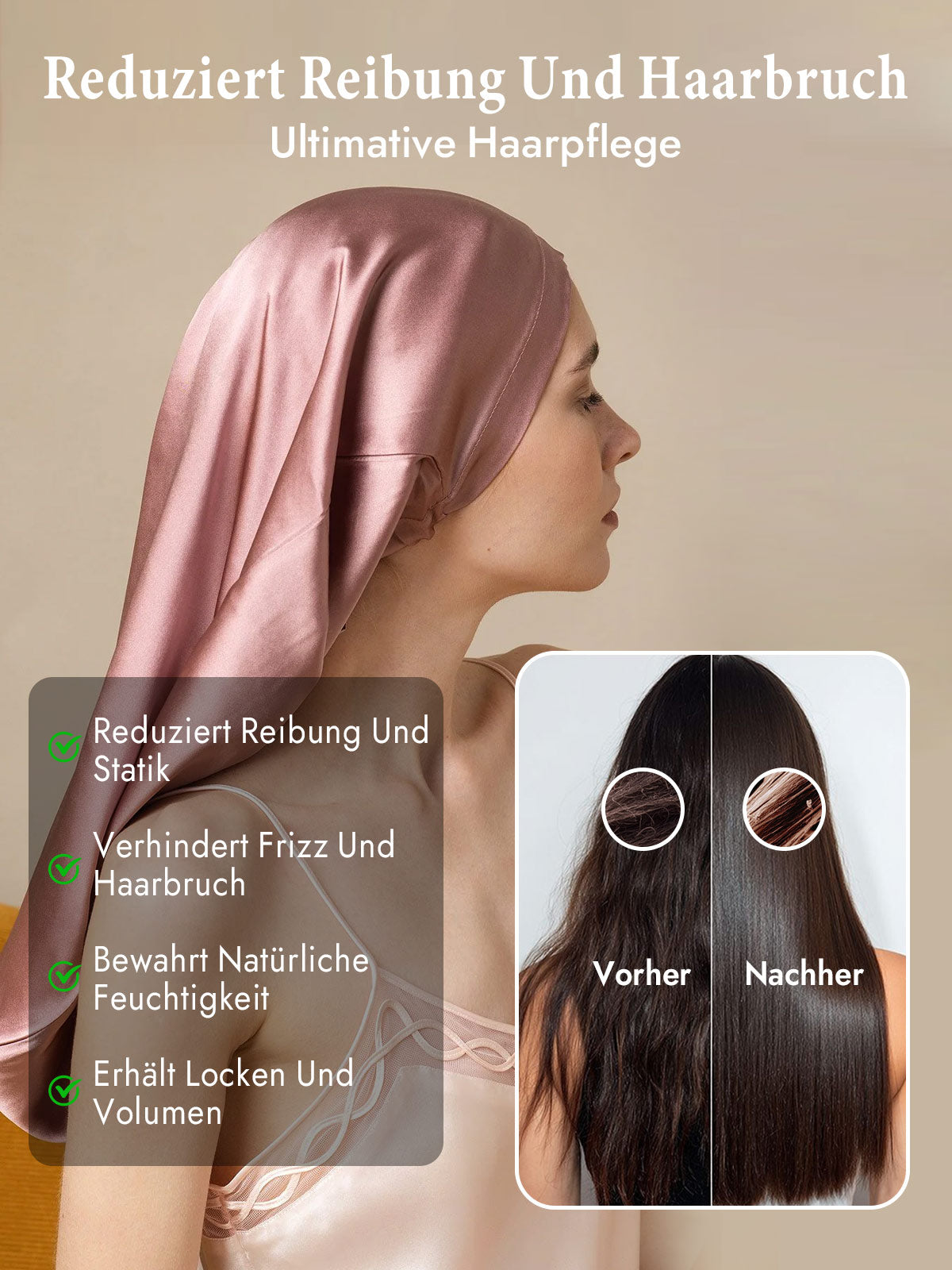 [Blasses Mauve] SilkSilky-DE Schlafmützen 004