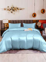 [Hellblau] SilkSilky-DE 19Momme Reine Seide Bedding Set 002