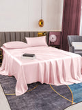 SilkSilky DE 19Momme Reine Seide Bedding Set Rosa 003