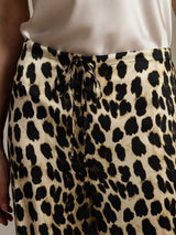 [Leopard] SilkSilky-DE 19Momme Seide Womens Pants 007,
