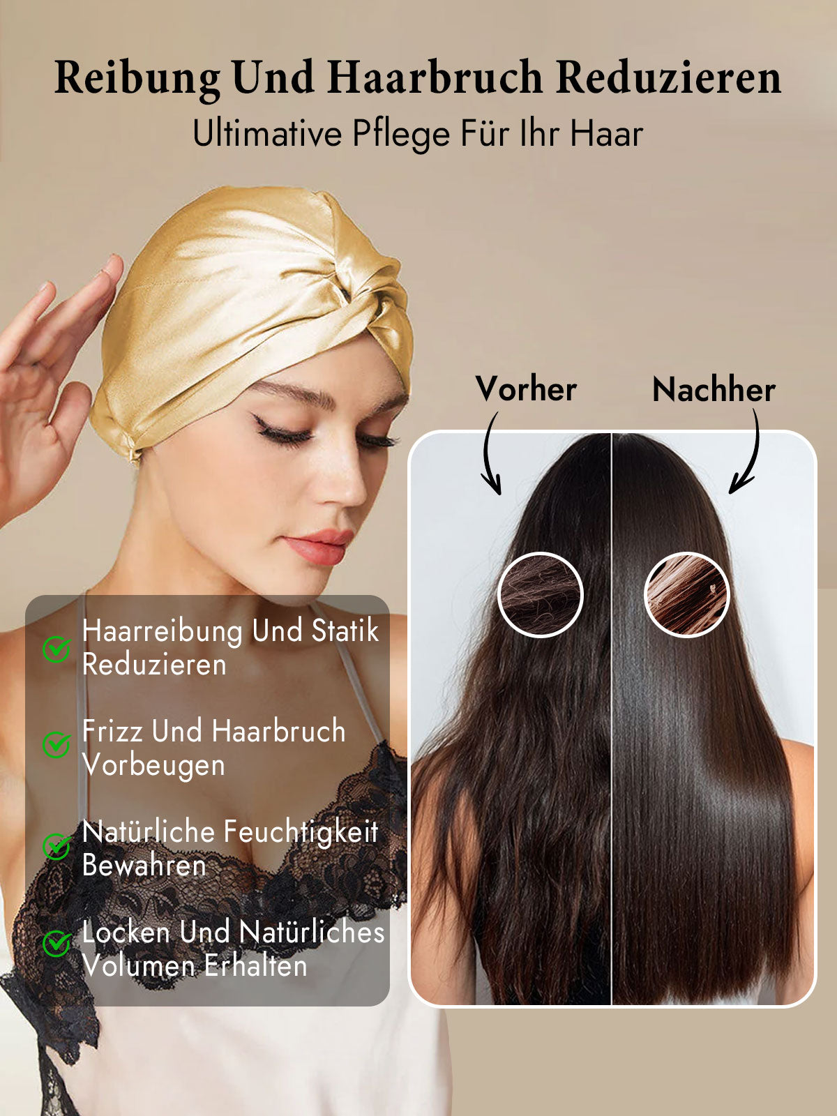 [Champagner] SilkSilky-DE Schlafmützen 005