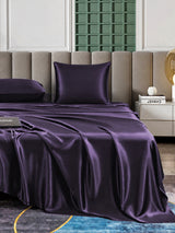 [Dunkelviolett] SilkSilky-DE Bettwäsche Sets 005