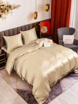 [Beige] SilkSilky-DE Bettwäsche Sets 001