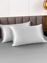 [Silber] SilkSilky-DE 19Momme Reine Seide Pillowcase 001