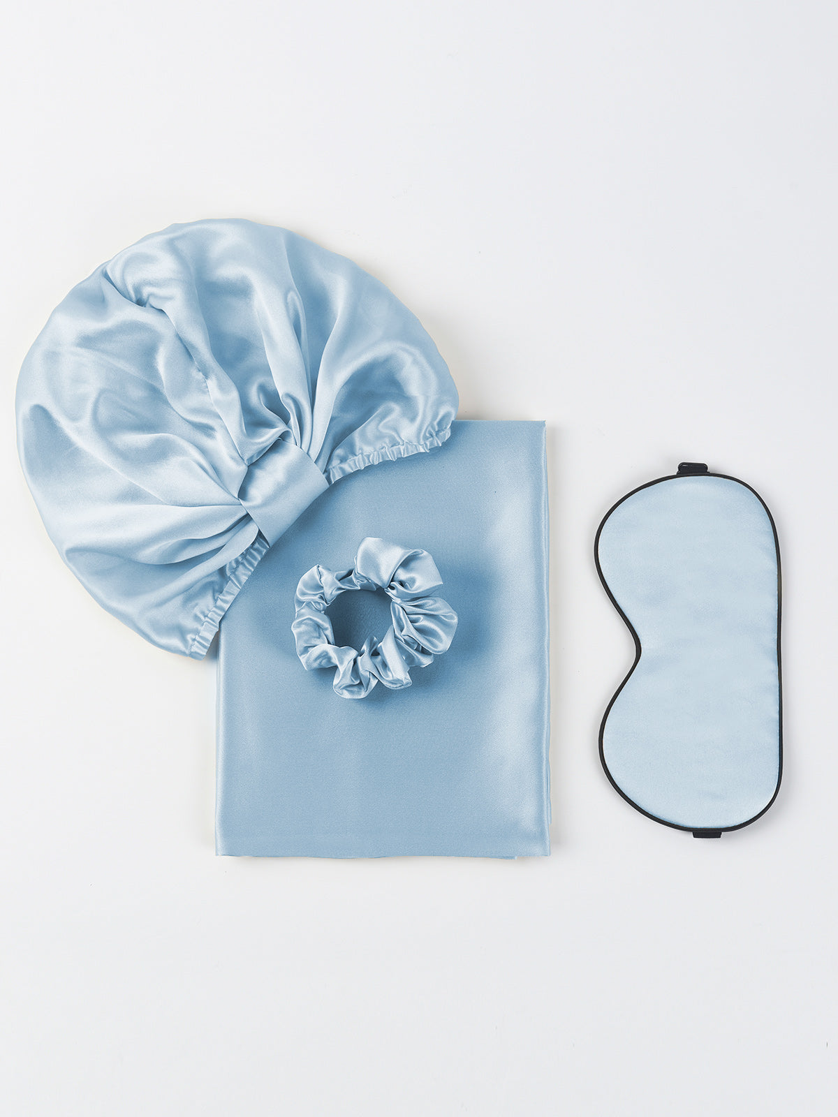 SilkSilky DE 19Momme Reine Seide Pillowcase Set Hellblau 003