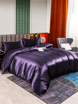 [Violett] SilkSilky-DE 25Momme Bettwäsche Sets 001