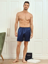 [Dunkelblau] SilkSilky-DE Mens Sleep Bottoms 004