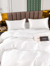 [Weiß] SilkSilky-DE 25Momme Reine Seide Bedding Set 004