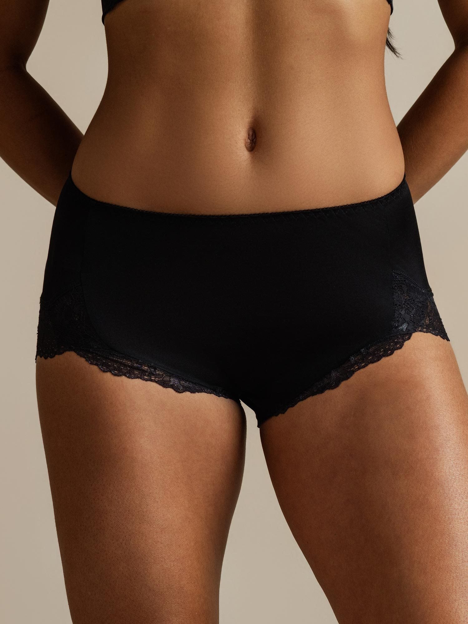 [Schwarz] SilkSilky-DE Reine Seide Panty 006,