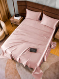 SilkSilky DE 22Momme Reine Seide Bedding Set BlassesMauve 005