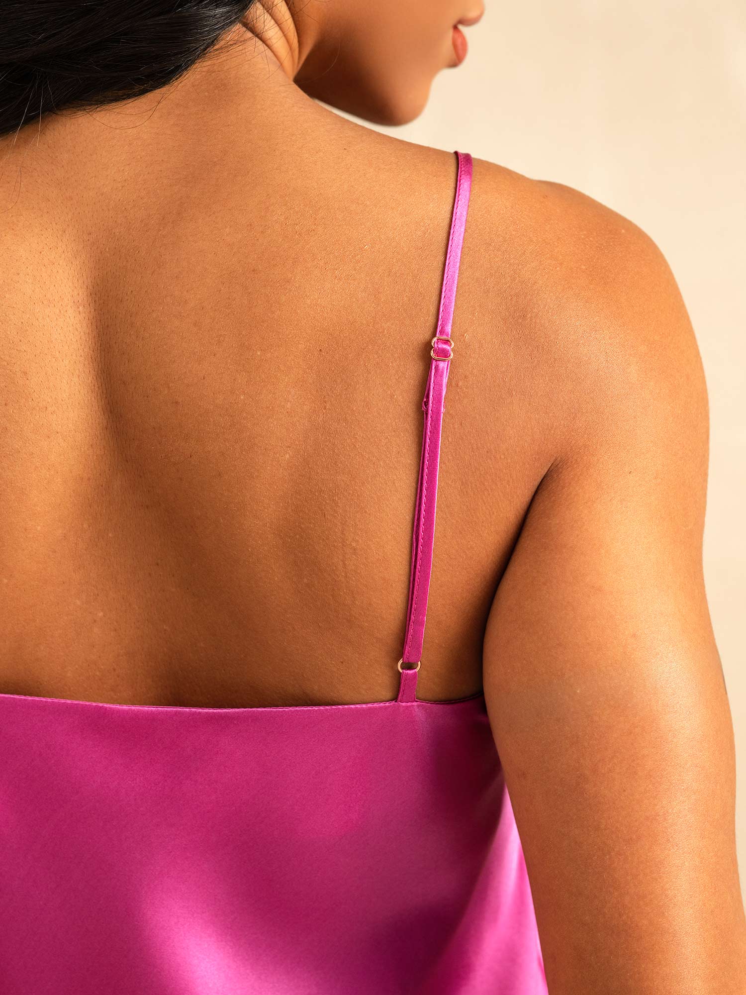 [Rosarot] SilkSilky-DE Reine Seide V Ausschnitt Camisole-Set 006