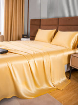 [Champagner] SilkSilky-DE 22Momme Reine Seide Bedding Set 003,