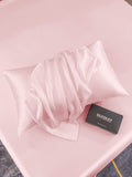 SilkSilky DE 22Momme Reine Seide Pillowcase Rosa 004