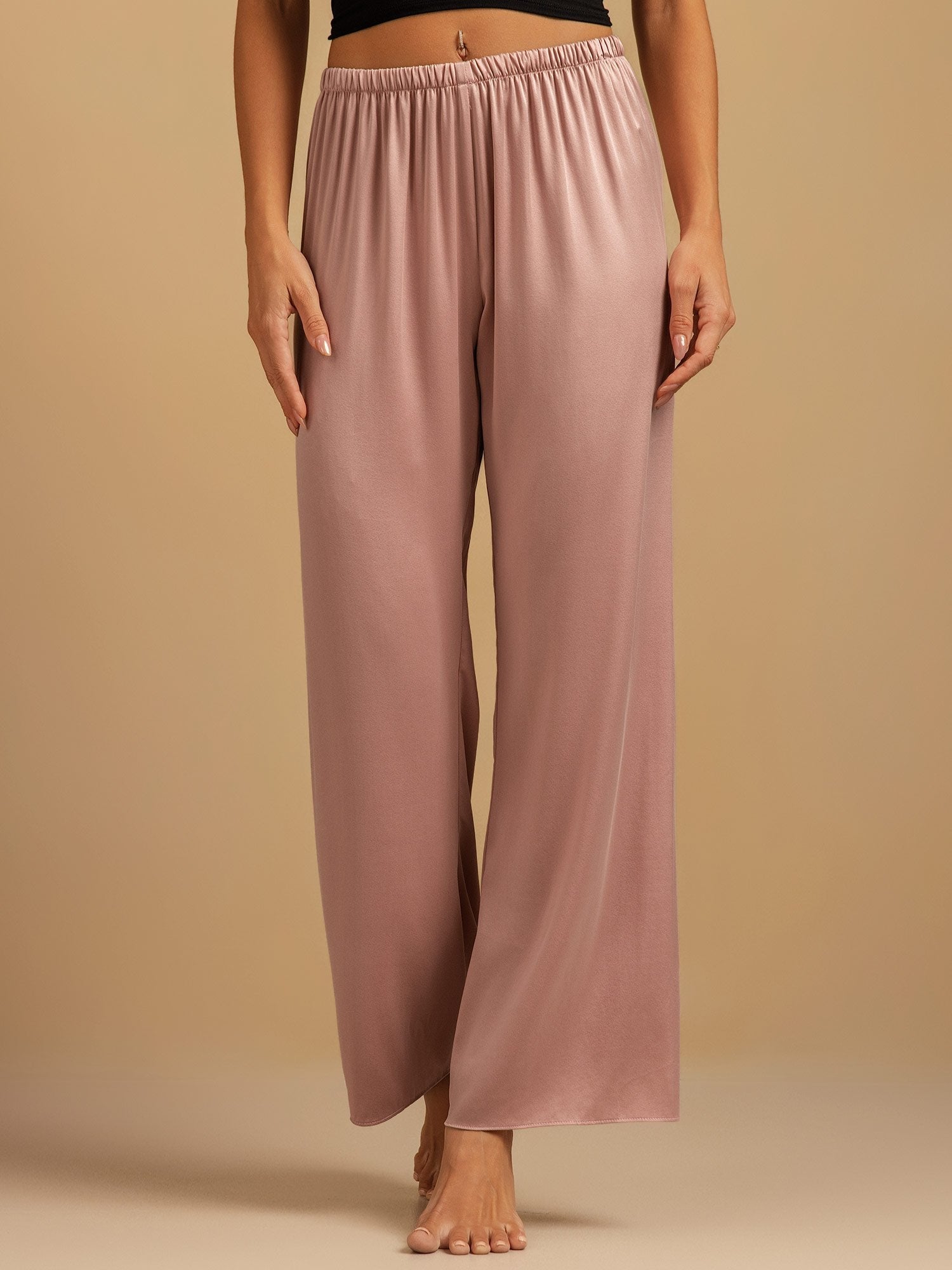 [Pfirsichhaut] SilkSilky-DE 19Momme Seide Womens Sleep Bottoms 003,