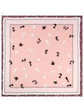 Reine Seide bedruckter Designer quadratischer Schal 53x53cm / 21