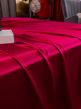 [Rotwein] SilkSilky-DE 25Momme Reine Seide Bedding Set 005