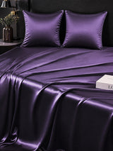 [Dunkelviolett] SilkSilky-DE Bettwäsche Sets 004