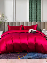 [Rotwein] SilkSilky-DE 25Momme Bettwäsche Sets 002