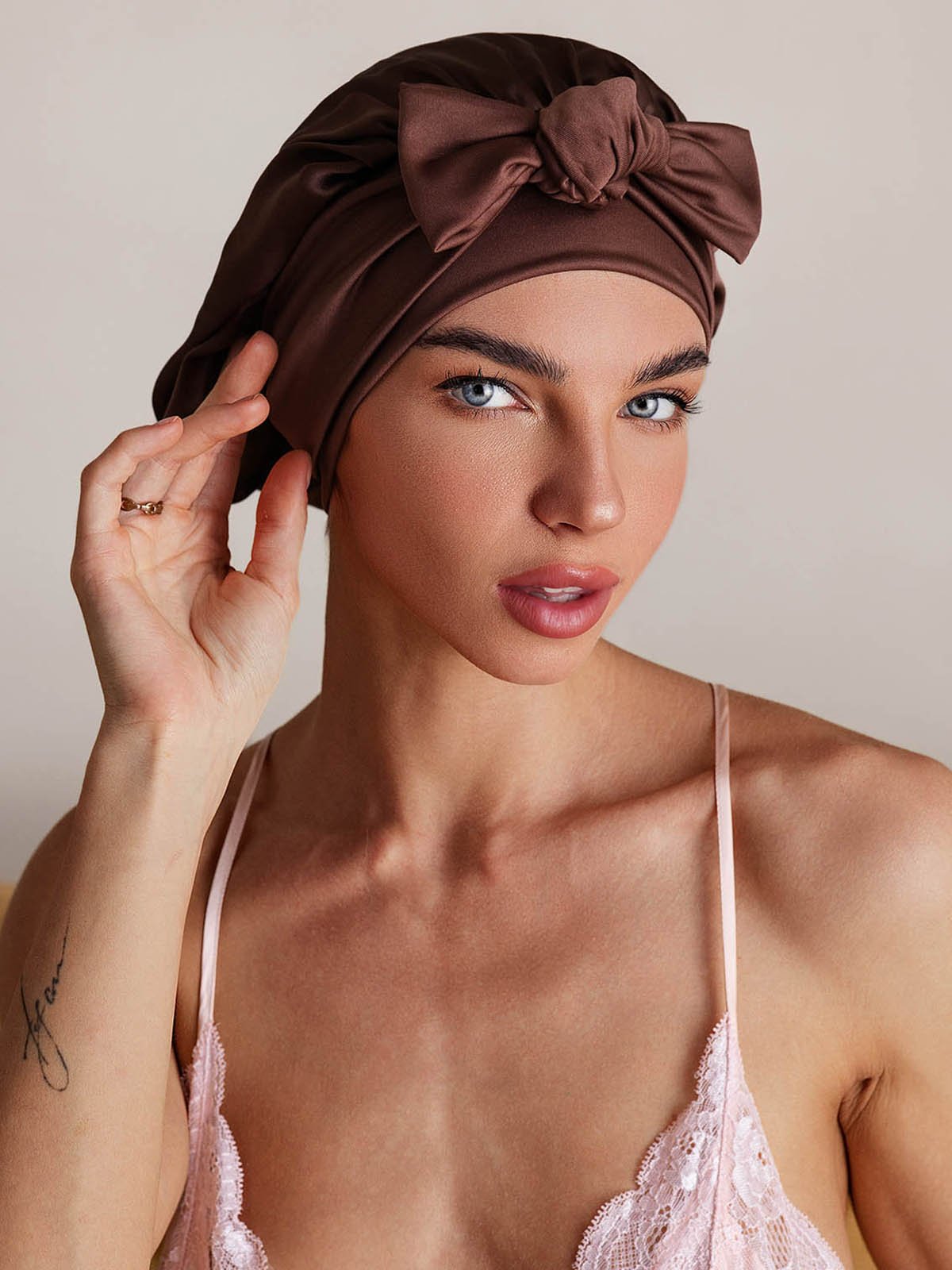[Kaffee] SilkSilky-DE Reine Seide Sleep Cap 003