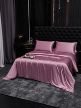 [Blasses Mauve] SilkSilky-DE 22Momme Reine Seide Bedding Set 002,