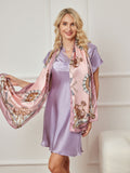 SilkSilky DE Reine Seide Scarf Rosa 001