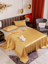 [Champagner] SilkSilky-DE 19Momme Bettwäsche Sets 001