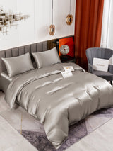 [Grau] SilkSilky-DE 19Momme Bettwäsche Sets 004
