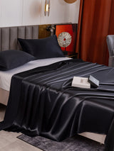 [Schwarz] SilkSilky-DE 19Momme Bettwäsche Sets 004
