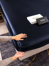 [Dunkelblau] SilkSilky-DE 19Momme Spannbettlaken 006